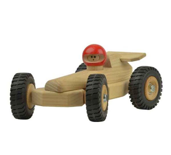 Houten speelgoed raceauto